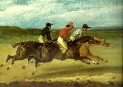 charles emile callande course de chevaux montes china oil painting reproduction